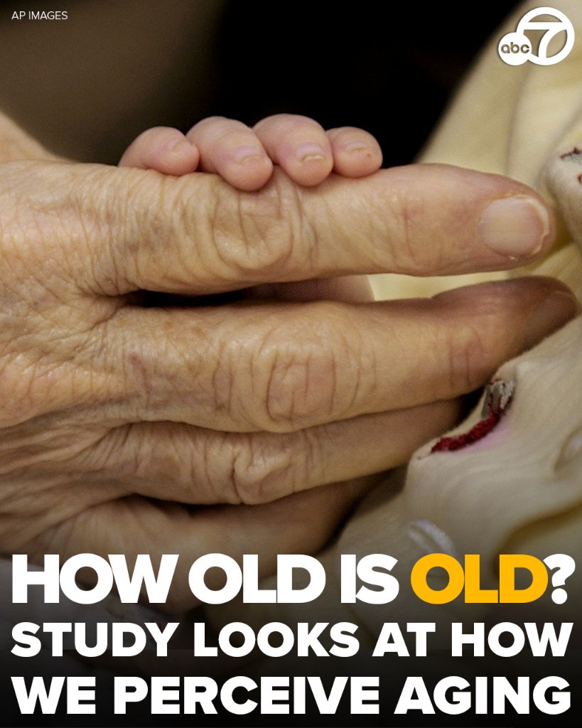 Since people are living longer, healthier lives, what we think of as 'old' today has gotten a lot older than what it used to be, researchers say. At what age would you call someone old? abc7.la/3wh5jUO