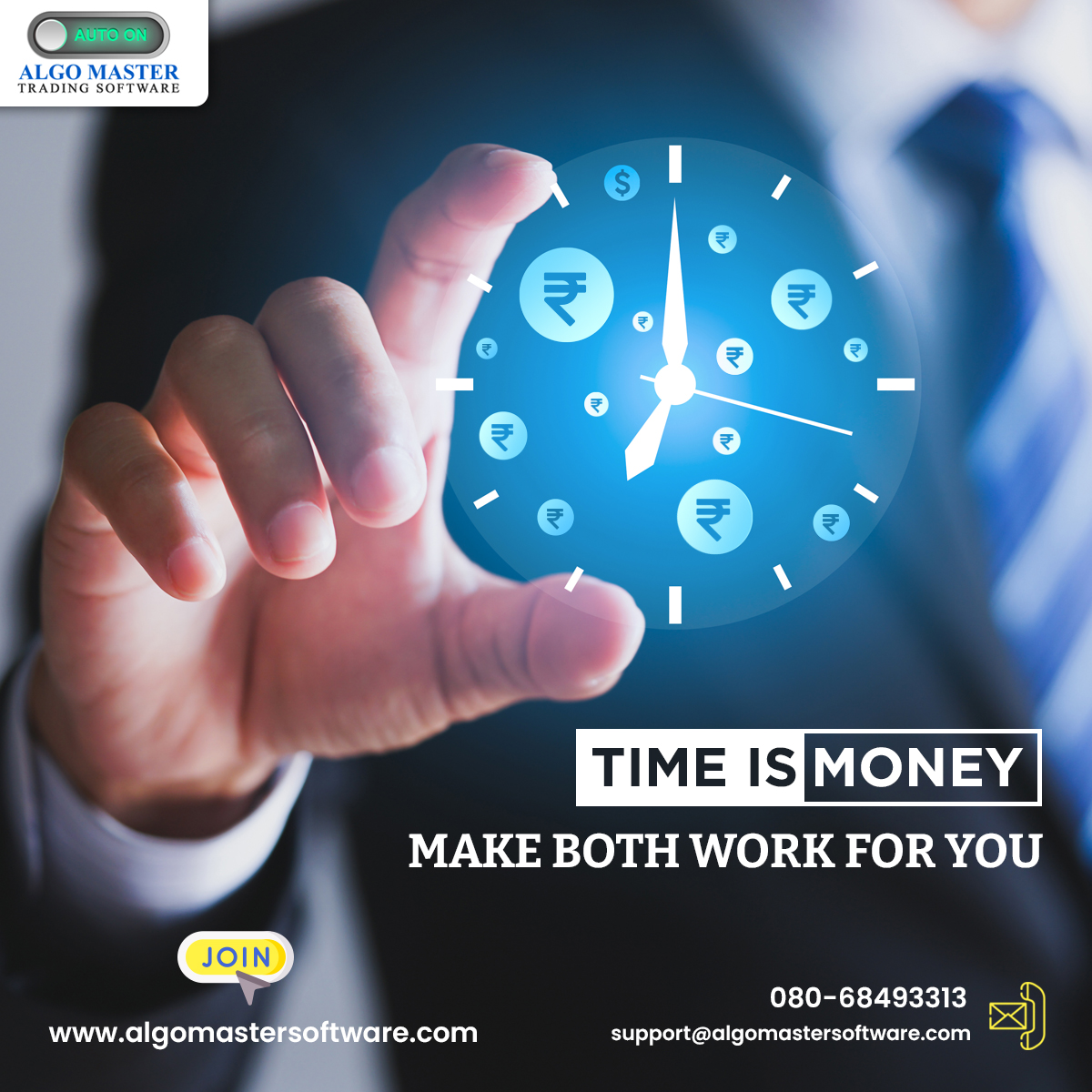 Time is money make both work for you with algo trading!  Join the revolution and unlock the power of speed to maximize your earning potential like never before!!
Website: algomastersoftware.com/stock-trading-…
Please email us at: india@algomastersoftware.com
#AutomatedTrading #ManualTrading