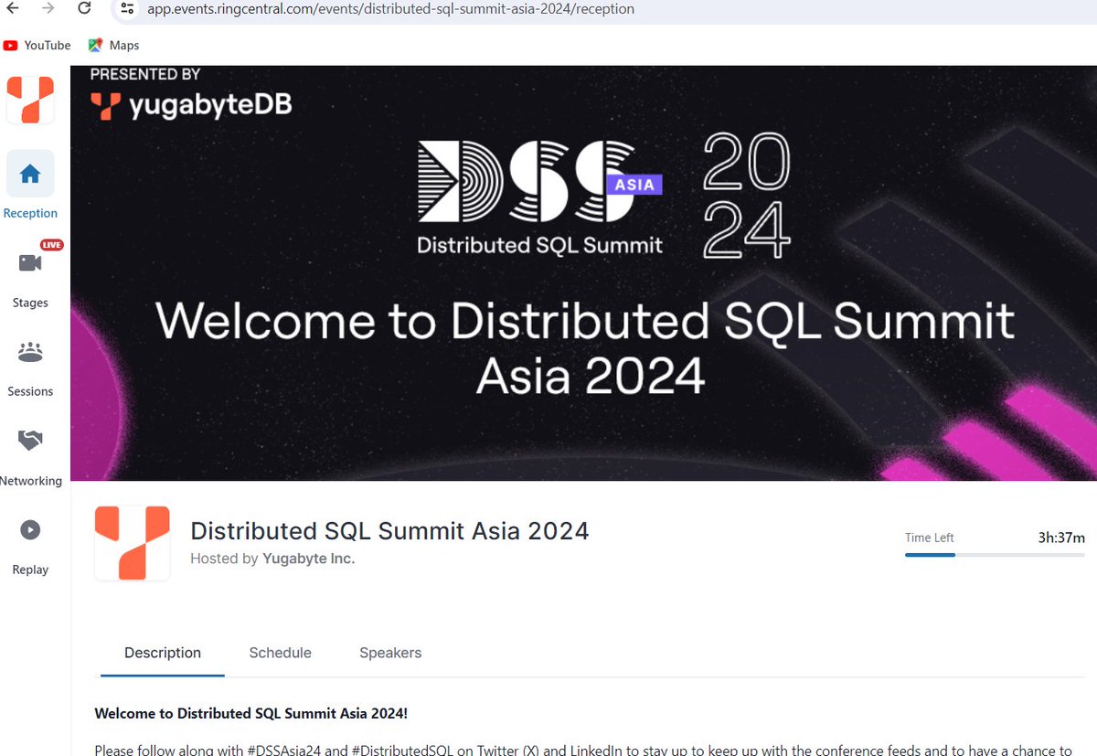 sampath_m17's tweet image. #DistributedSQL Thrilled to be virtually participating in the DSS (Distributed SQL Summit) , Learning  so much from these informative sessions. 📈
@Yugabyte
#DataScience #SQLSummit #DSSAsia24 #DistributedSQL