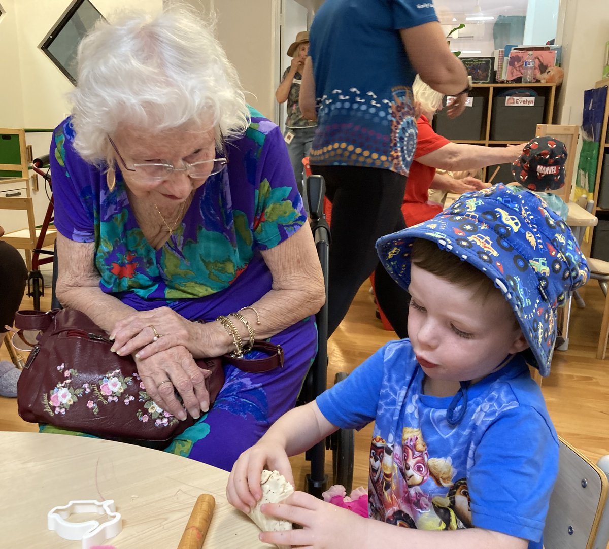 Global Intergenerational Week - celebrating the power of connection. MercyCare is committed to fostering intergenerational connections by bringing together clients from our residential aged care homes with children at our early learning centres. #GIW24 bit.ly/3W7UBdR