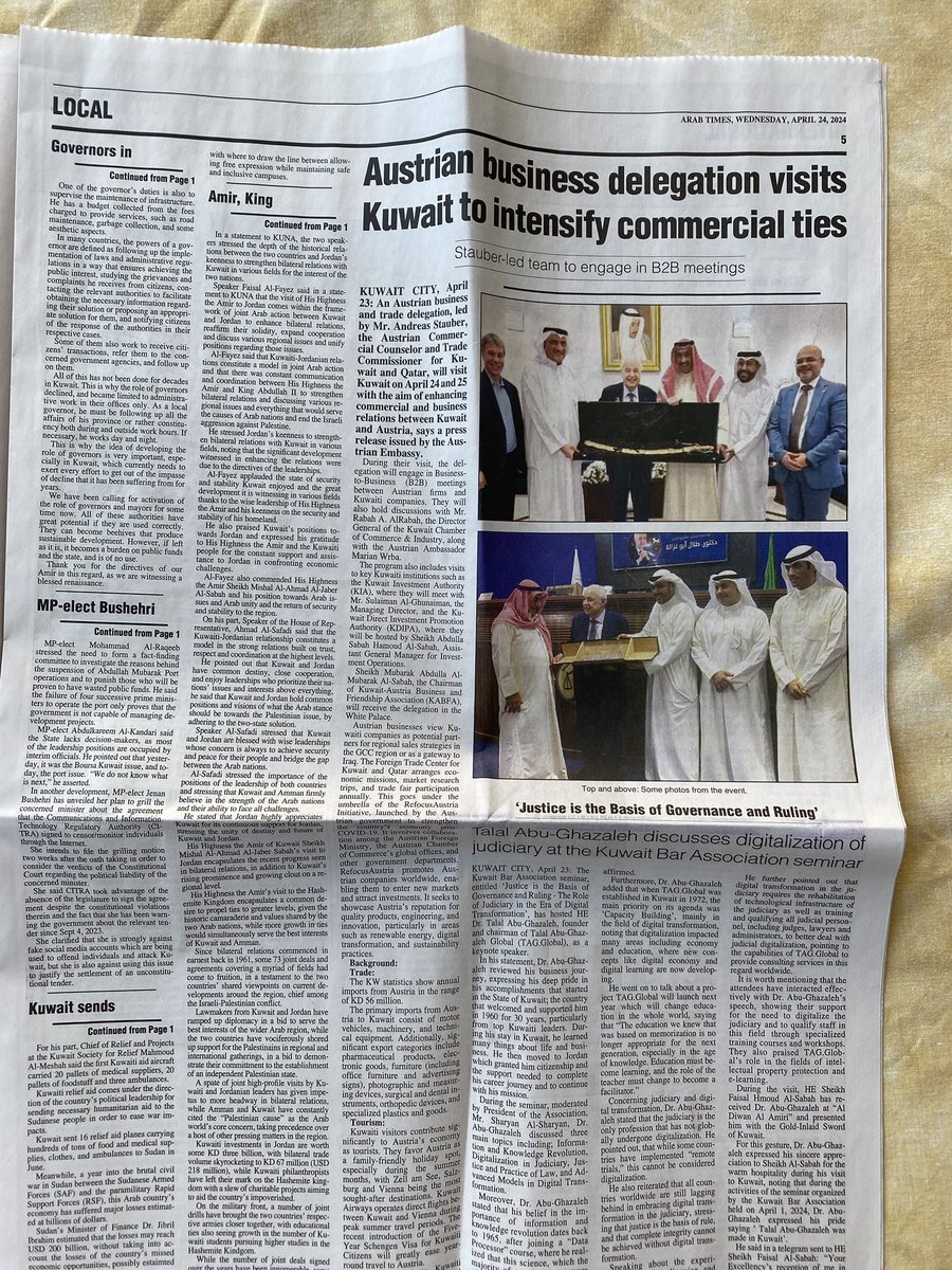 AustriainKuwait's tweet photo. Austrian business delegation visits Kuwait to intensify commercial ties

https://t.co/WHfOQObzZb https://t.co/SPRo0ESO9S