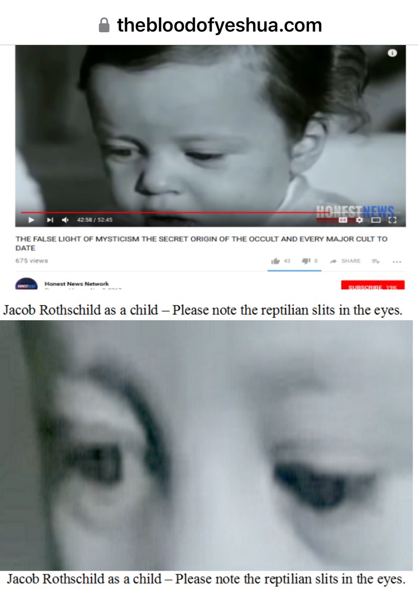 JACOB ROTHSCHILD AS A CHILD WITH REPTILIAN EYES