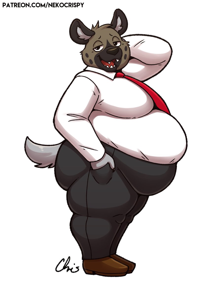 Haida has been taking too many snack breaks during work. This is available now as a sticker in this month's CrispyMail. Pledge now before April 30th in order to receive it!