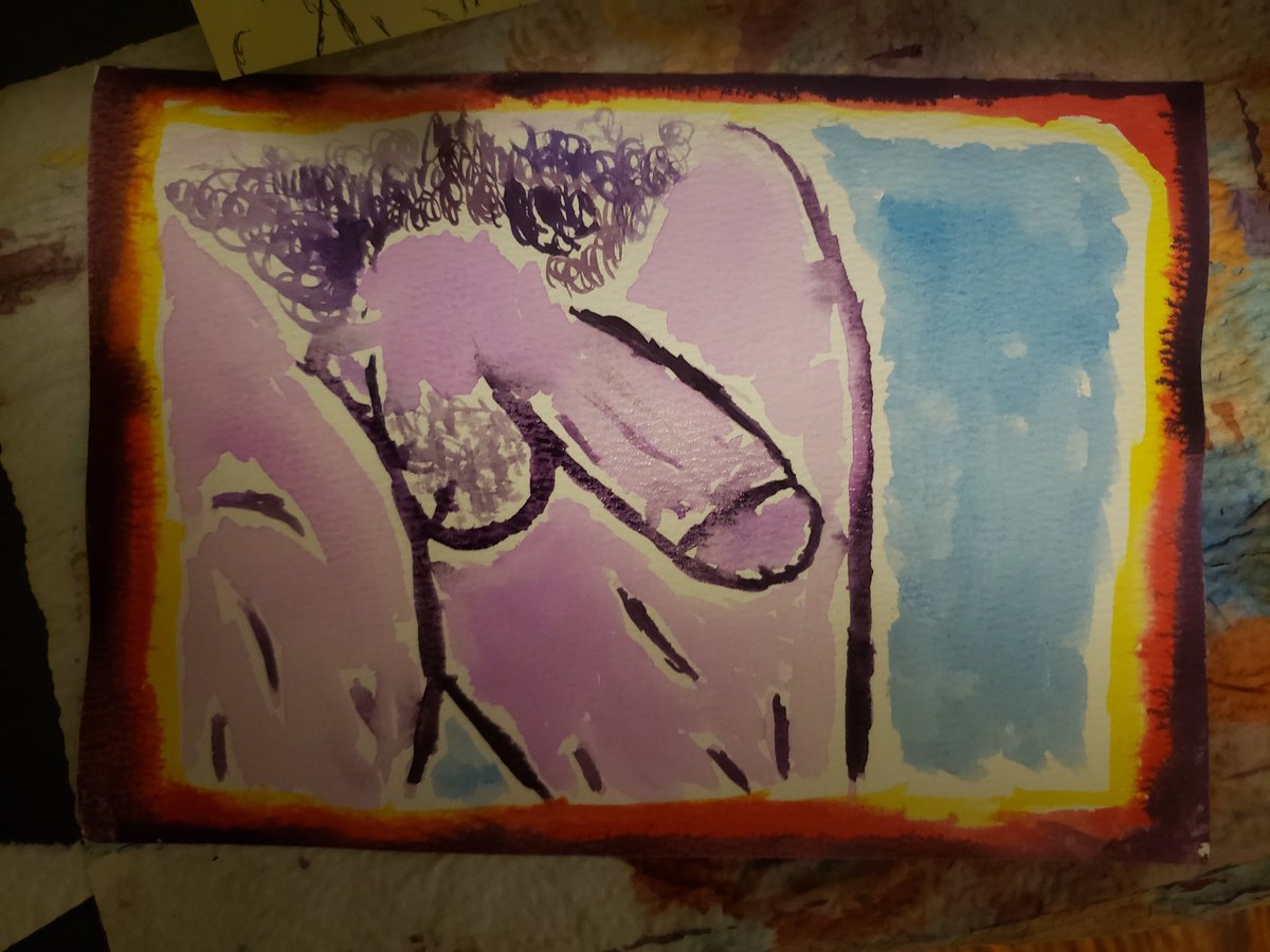 Been getting back into painting

#watercolor #penis #gay