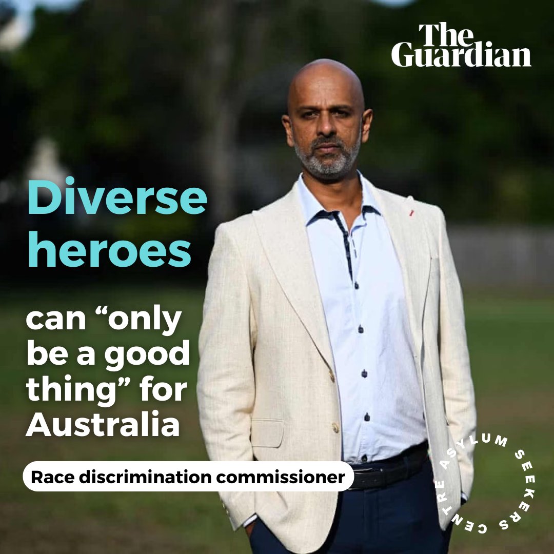 Diverse heroes can “only be a good thing” and help address the pervasive negative narratives about people seeking asylum and refugees, says Australia’s new Race Discrimination Commissioner Giridharan Sivaraman. 🔗 Read the @guardian article here: loom.ly/frTRcL0