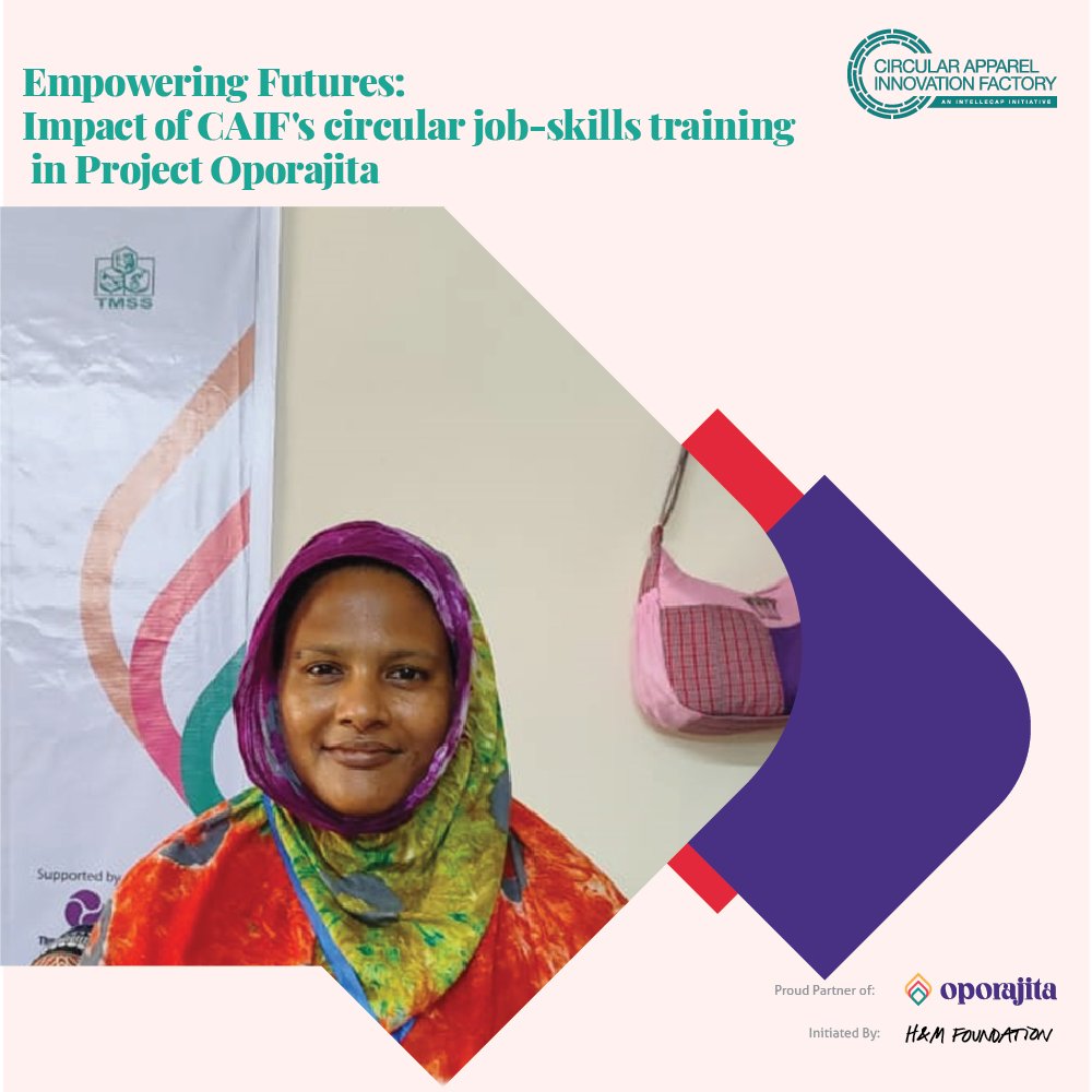 We at @ApparelCircular are a partner to ‘Oporajita: Collective Impact on Future of Work in Bangladesh’, by @hmfoundation Delighted to share that in 1 yr we have trained 1066 out-of-work women garment workers through circular job skills training. & 51% were successfully placed