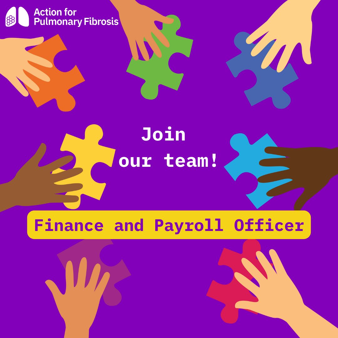 🎉Come join our team! We're #recruiting for a Finance and Payroll Officer. The role will be office based in #Peterborough. Find out more on our website: actionpf.org/about/jobs #charityjob #pulmonaryfibrosis