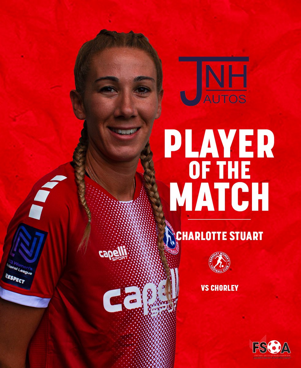 Charlotte Stuart wins Player of the Match for Sundays midfield display against Chorley 👏

#bwfc #barnsleywomensfc