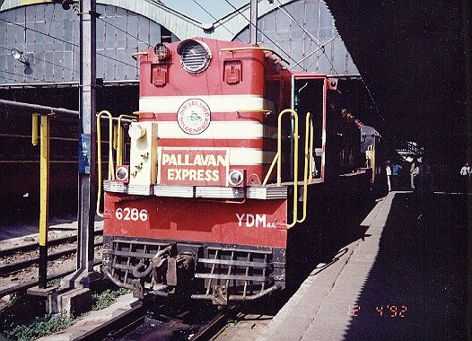 Ready for departure! 

A glimpse back of YDM4 #6286, with Pallavan Express, all set to leave from #Madras Egmore to #Trichy during 1992.

What are your favorite train memories? 

#ThrowbackThursday #IndianRailways #TravelHistory #SouthernRailway