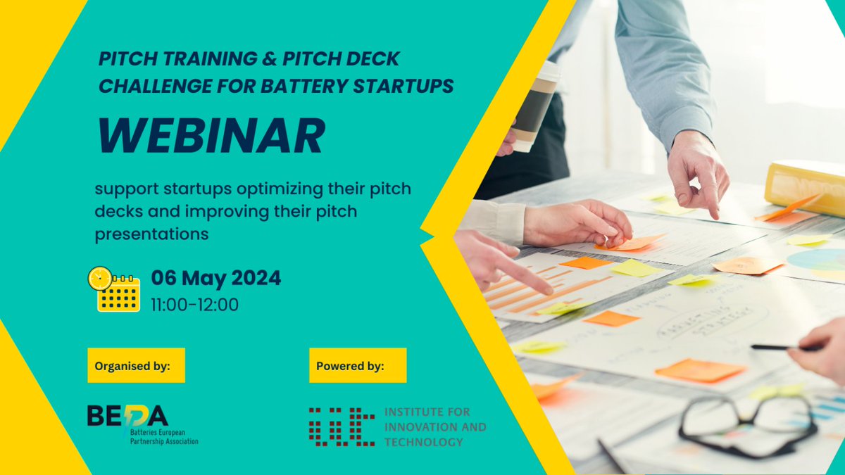 🚀Join our workshop, consisting of an one-hour webinar, followed by an intensive 'Pitch Deck Challenge' available to 10 selected start-ups, to present their refined pitches directly to investors at an exclusive brokerage event! Register here ➡ lnkd.in/dffHEHnV