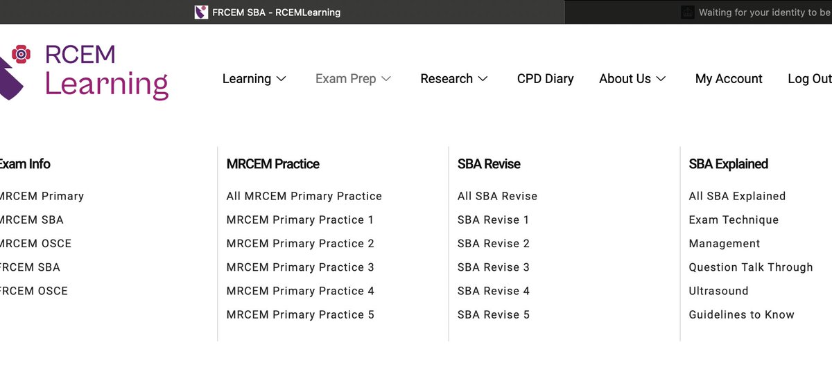 Found this new section on the @RCEMLearning website today - would have been nice to have this more than 24 hours before the exam!! 

#FRCEMSBA #EmergencyMedicine

👀