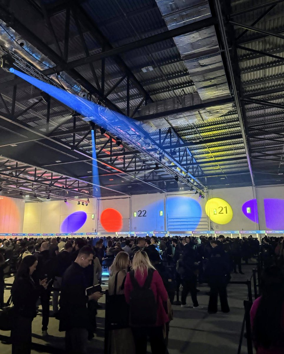 maxthing's tweet image. #AWSSummit what a joke! Queued for an hour for badge. Day of queues and standing around. Not coming back next year.