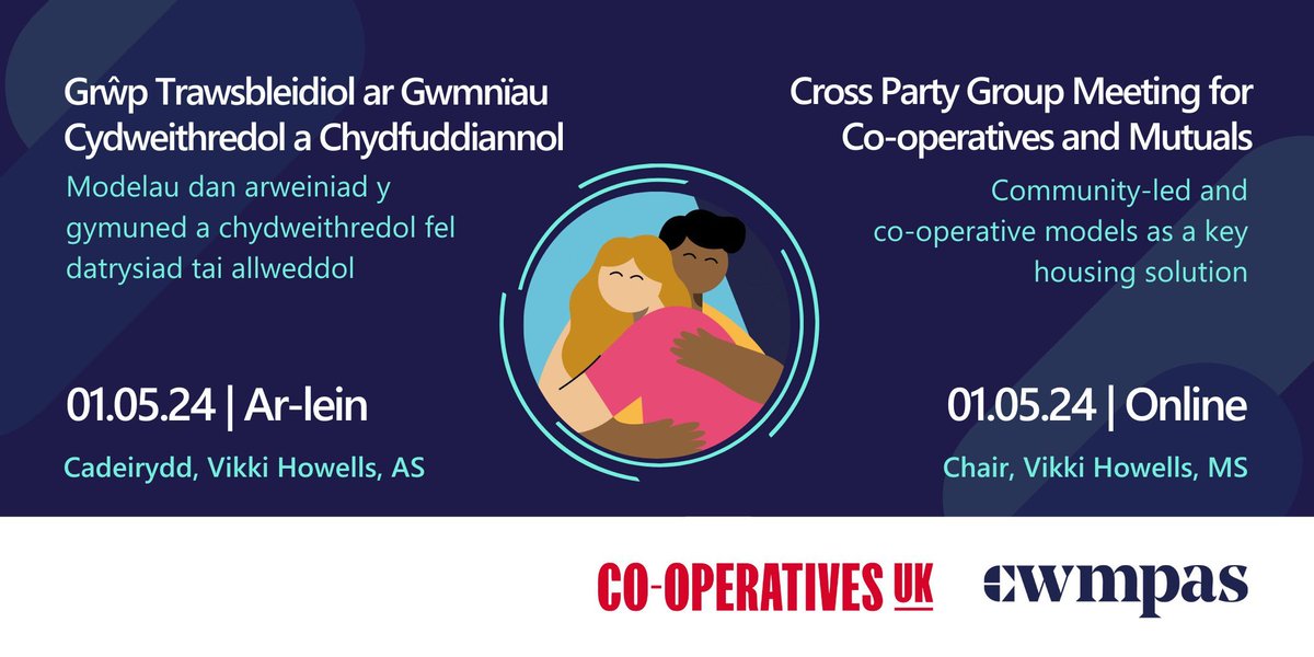 🏡 What needs to happen to deliver more co-operative solutions to the housing crisis? Have your say, hear from @tomhousing and Cwmpas’s @CCLHCymru team. Join next Wednesday’s Cross Party Group meeting, chaired by @VikkiHowells MS 🎟️: buff.ly/3WaG8Oo