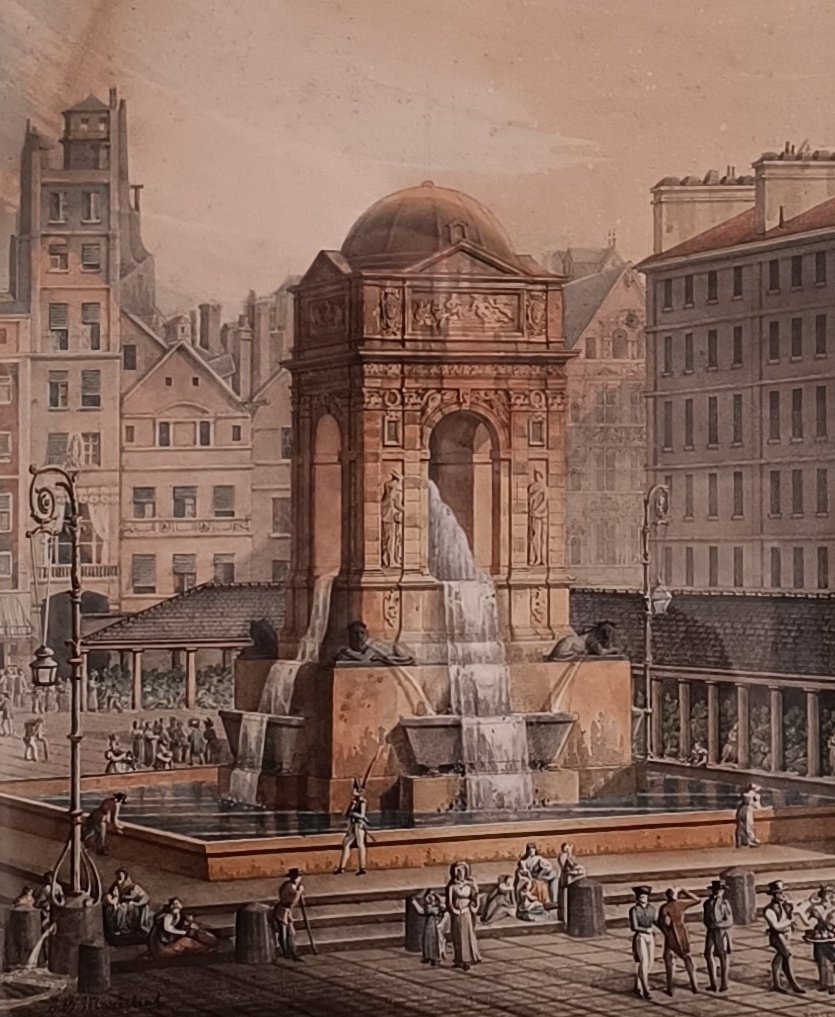 Au musée Carnavalet, très intéressante exposition sur la fontaine des Innocents, dont on peine à imaginer la tumultueuse histoire (à trois puis quatre faces, avec et sans vasques, déplacée, sur une place, dans un square, modifiée), son état actuel semble évident et de toujours.