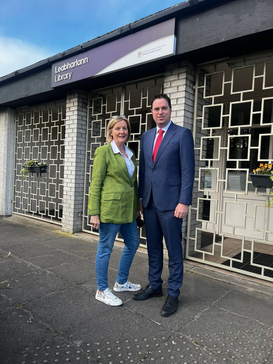 I am delighted to confirm the allocation of €3m for Newbridge today from my colleague @HHumphreysFG for an exciting new library, archives and cultural centre for the town that will also become the new County Library for Kildare.

#Kildare #Newbridge #OurRuralFuture