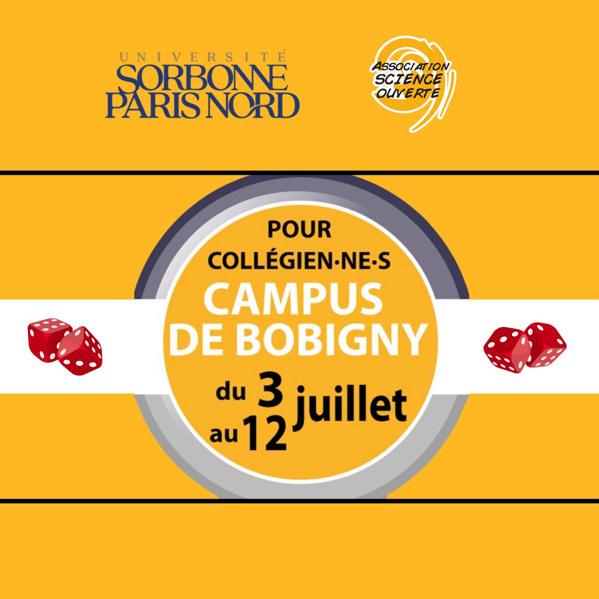 ScienceOuverte's tweet photo. Plongez dans l'univers captivant de la science avec l'Université d'Été SOP Nord 2024 pour les 3èmes ! 🚀 

Découvrez les activités passionnantes qui vous attendent pour le stage de l'été. 

Plus d'infos:
https://t.co/EZPDEzQDp5

#ScienceOuverte #Été2024 https://t.co/G3v6akLreH