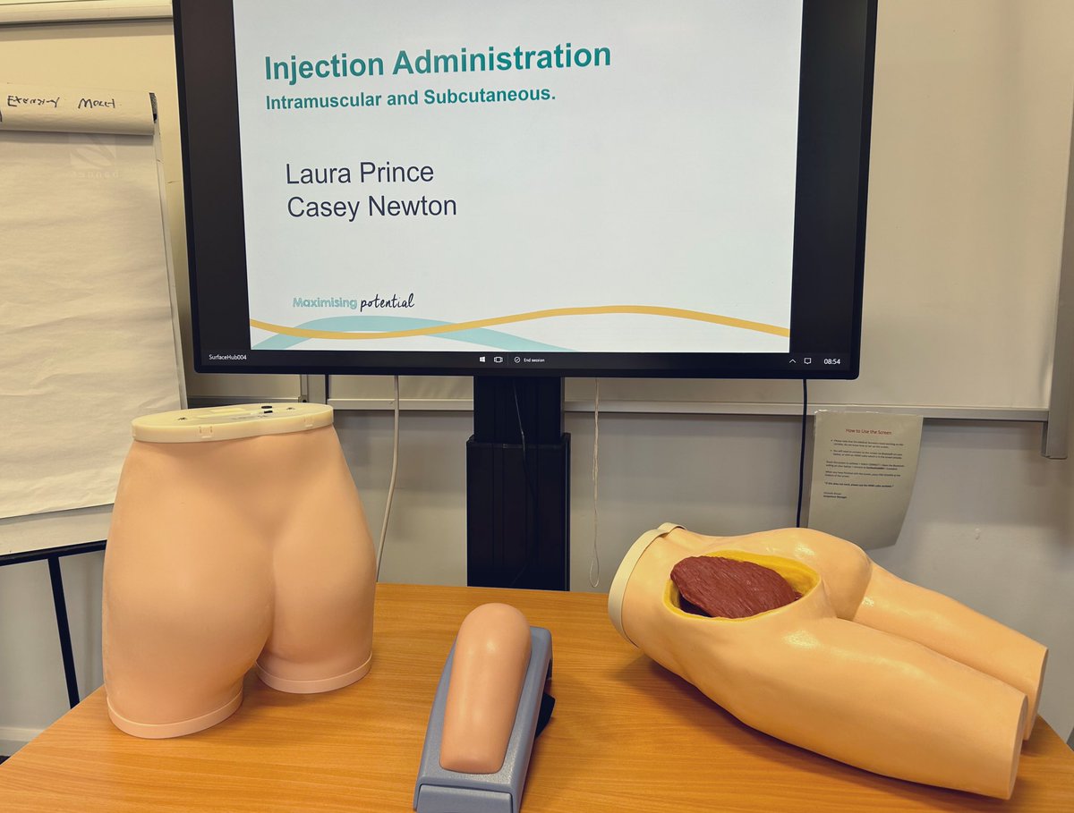 Yesterday we delivered our first South Network ‘alternative injection site training’. These new skills will support in promoting patient choice & delivering trauma informed care. @PennineCareNHS @mattwalshNDQ @Djbatch07 @DeborahHollins4 @ENazurally