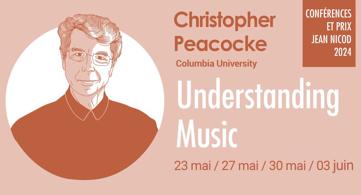 PRIX JEAN NICOD🏅ǀ Registration for Christopher Peacocke @Columbia's #PrixJeanNicod 2024 lectures in May is now open! ➡️institutnicod.org/seminaires-col…