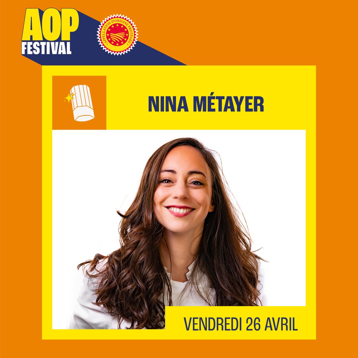 🔴 La 2ème édition de l'AOP Festival, food &amp; culture, se déroulera du 26 au 28 avril 2024 <a href="/104paris/">CENTQUATRE-PARIS</a>
Ce soir rendez-vous à 19h30 pour le show culinaire de <a href="/NinaMetayer/">Nina Métayer</a>