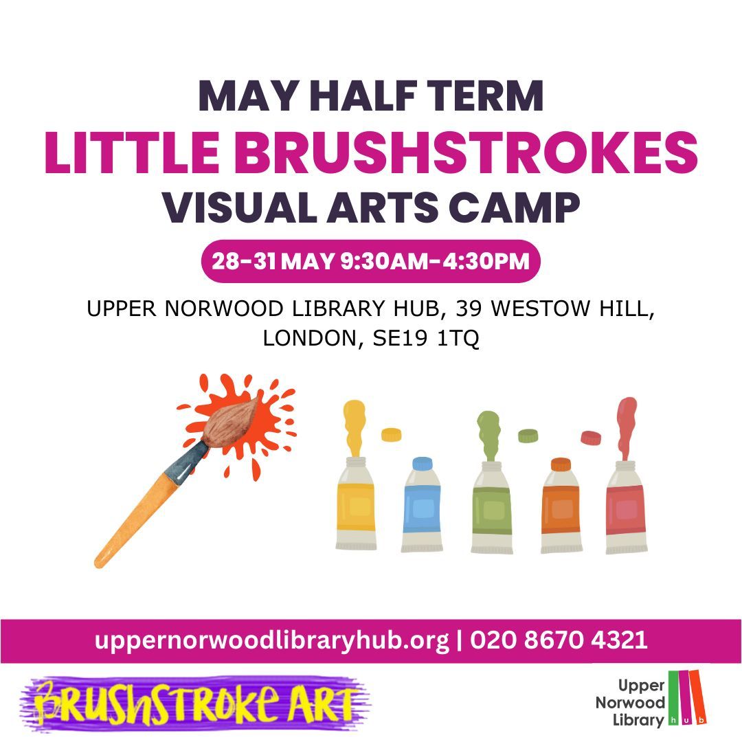 Booking is now open for our May half term children’s camp Little Brushstrokes! Your children will spend the holidays having fun, creating exciting pieces of art and exploring a wide range of visual arts activities 🎨 Book here 👉 tickettailor.com/events/upperno… 
#HalfTerm