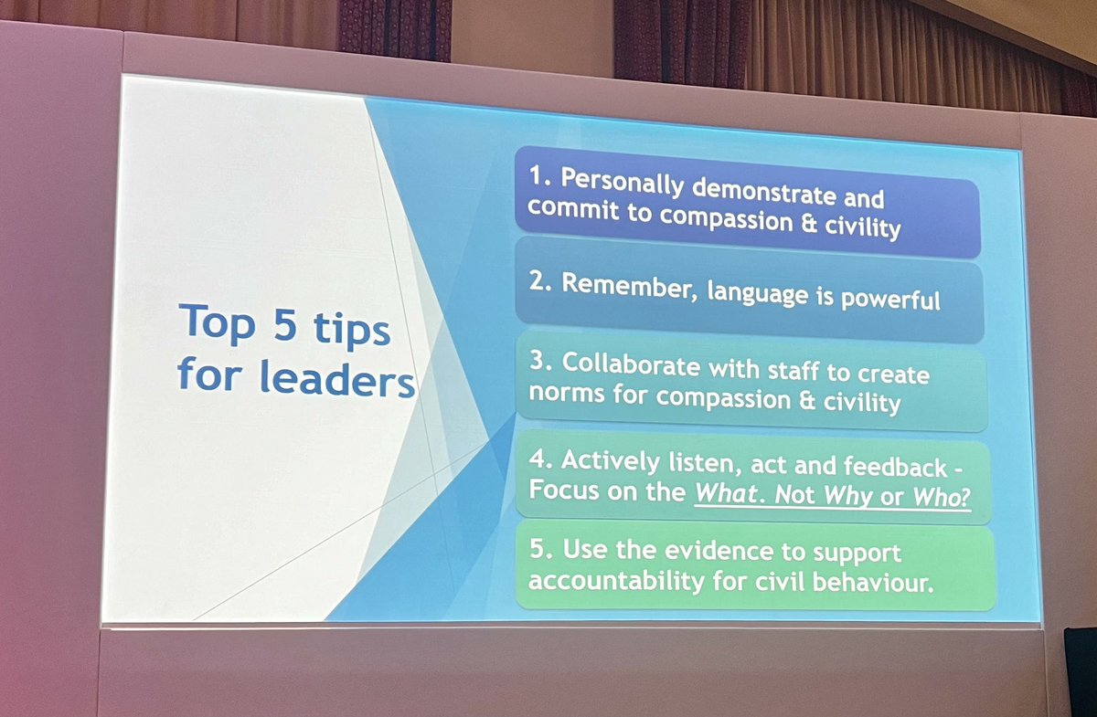 CLeadership's tweet photo. Keynote this morning Helene Donnelly ⁦@NuffieldHealth⁩ so moving, hearing her journey. #civility saves lives! #speak up guardians we gotta call it out and not just Bi… about it!
⁦@theRCN⁩ ⁦@RCNEdForum⁩ #RCNed24 https://t.co/q8Dql7vzLD