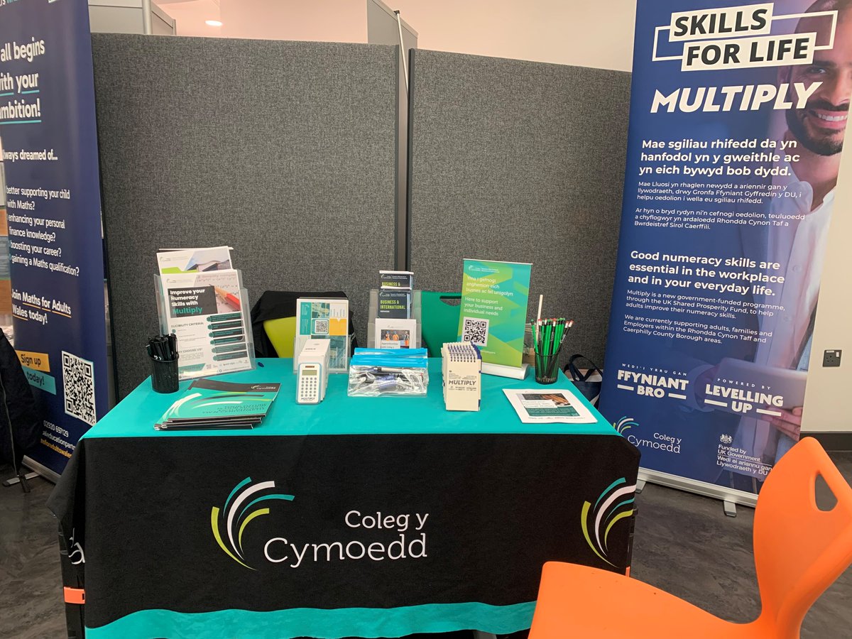 Nathan & Kaleigh are ready to talk to you about our available #Training, #Funding & #Apprenticeship opportunities!

Make sure to pop down & find out how we can support you🤝

⏰ 10am - 4pm
📌 Nantgarw campus

#Multiply #MultiplyFunding #NumeracySkills