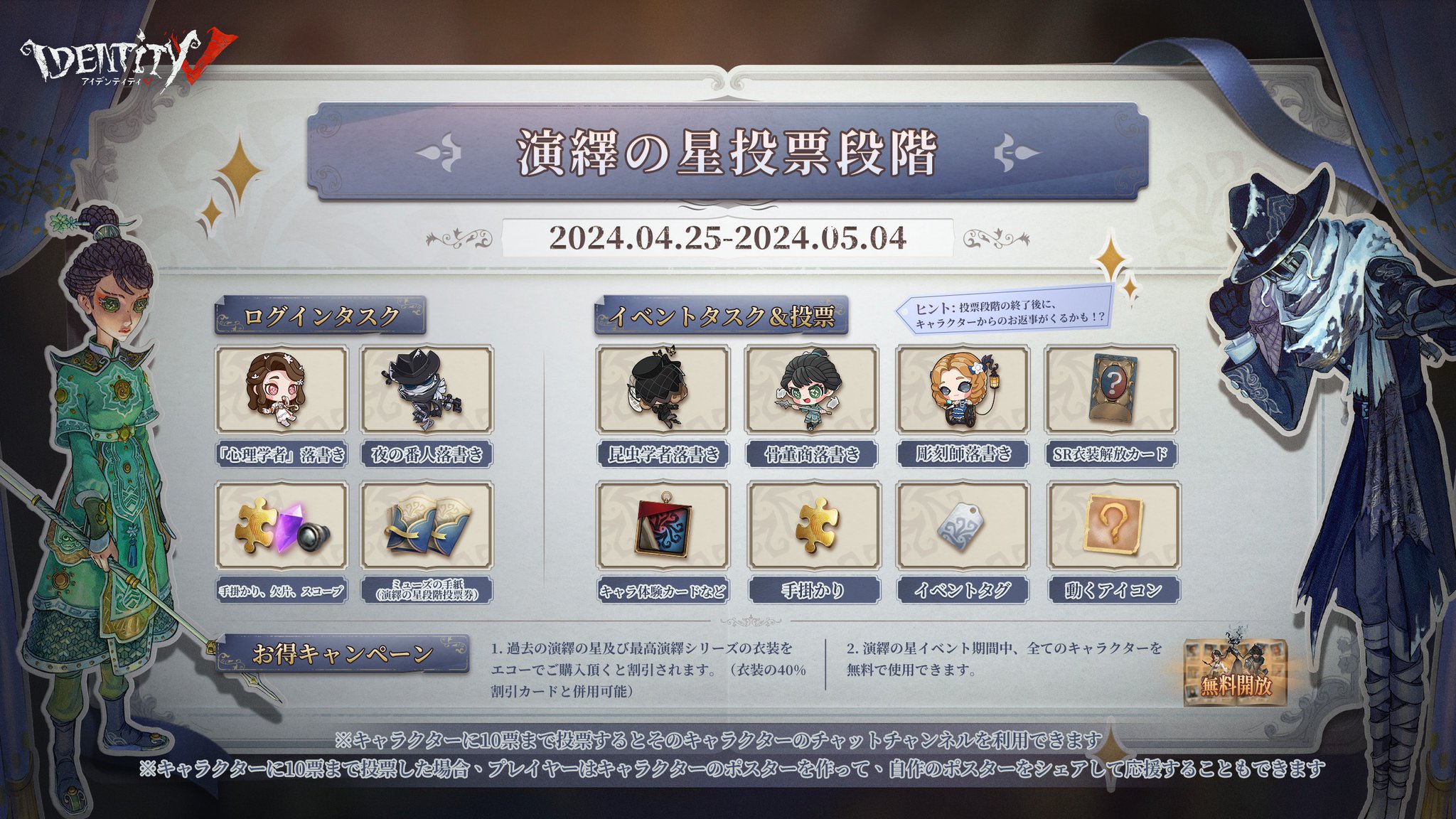 第五人格 中国限定 遊園会 夜の番人 7点 へたくそ ②