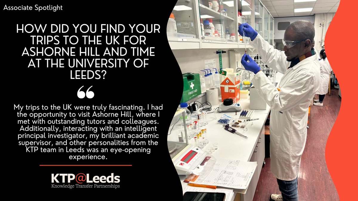 Introducing our AAKTP Associate, @OOllydap! In this Q&A, he talks about his role, what a typical day looks like, and his experience visiting the UK AAKTP is a partnership between @UniLeedsFoodSci, @lautechofficial, @agroparkng, and @innovateuk #Innovation #KTP @IUK_Connect