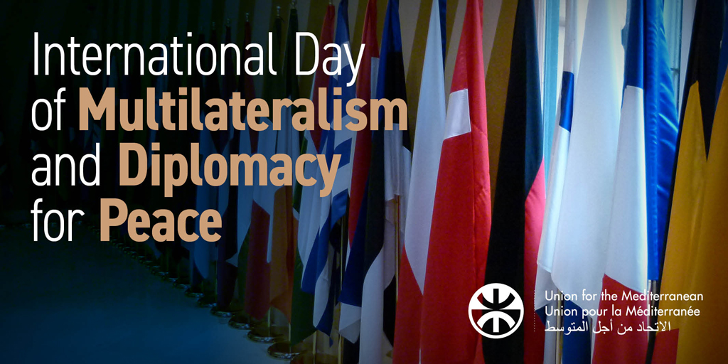 🌐On International Day of Multilateralism and Diplomacy for Peace, we at UfM celebrate the strength of our regional cooperation. 🤝 Our 43 member states are committed to fostering sustainable development, stability, and integration in the Euro-Mediterranean area.…