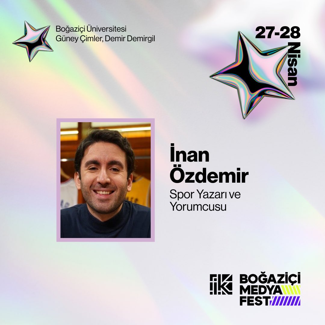 İnan Özdemir 27-28 Nisan’da Boğaziçi Medya Festivalinde bizimle olacak.

Sen de bu oturumları kaçırmak istemiyorsan Bio’muzdaki link’ten biletini alabilirsin!

#bogazici #inanözdemir #medyafest #spor #spormedyası