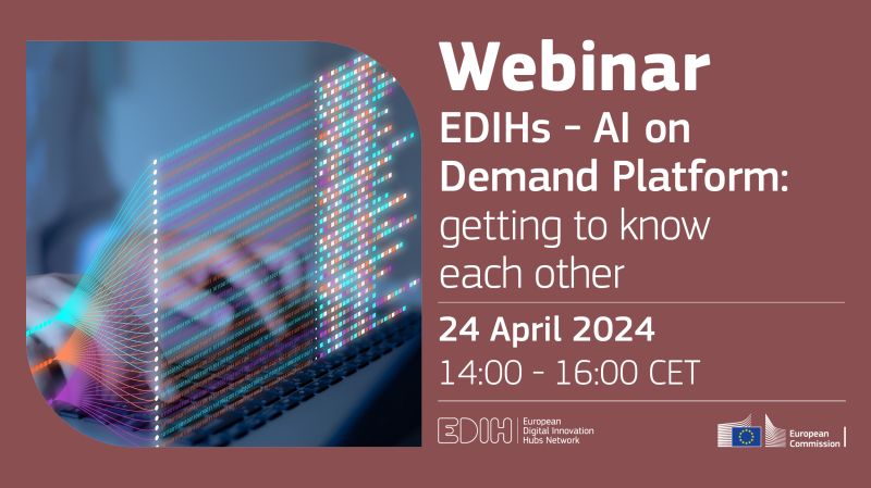 DeployAI (@deployaieu) on Twitter photo Projects <a href="/DeployAIeu/">DeployAI</a> & AI4Europe both support the development of the <a href="/AIonDemand/">AI-on-Demand Platform</a> Platform.
Join us today at this <a href="/EU_Commission/">European Commission</a> webinar titled #EDIHs - AI on Demand Platform: getting to know each other. #ArtificialIntelligence #AI
โฆ-digital-innovation-hubs.ec.europa.eu/events/edihs-aโฆ Projects <a href="/DeployAIeu/">DeployAI</a> & AI4Europe both support the development of the <a href="/AIonDemand/">AI-on-Demand Platform</a> Platform.
Join us today at this <a href="/EU_Commission/">European Commission</a> webinar titled #EDIHs - AI on Demand Platform: getting to know each other. #ArtificialIntelligence #AI
โฆ-digital-innovation-hubs.ec.europa.eu/events/edihs-aโฆ