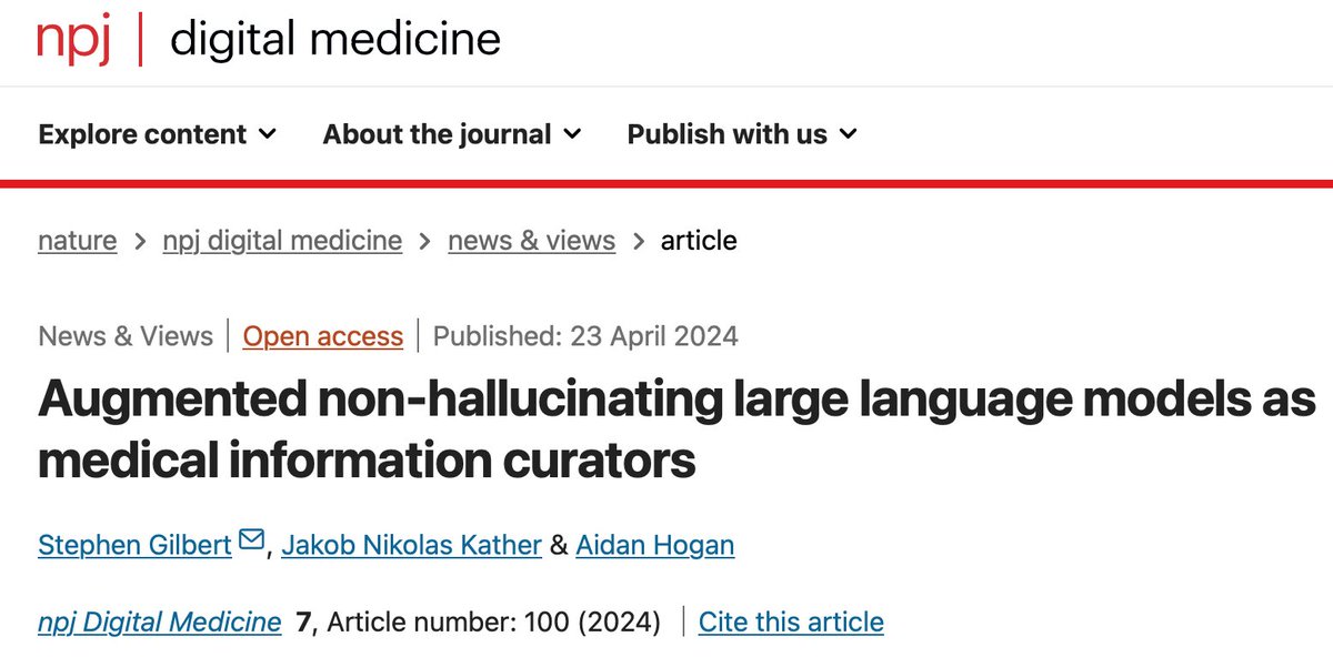 New publication in @npjDigitalMed | @stephen11715279 @jnkath + Aidan Hogan propose solutions to increase reproducibility and precision for #LLMs in #Medicine | 📰nature.com/articles/s4174…