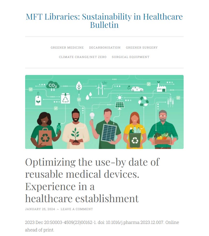 Our Sustainability Bulletin is available at sustainabilitybulletin4.wordpress.com - we update it once a month with new articles relating to #sustainability in Healthcare You can sign up to updates here ➡️docs.google.com/forms/d/1F0Yt4… #GreenerAHPWeek #mftsustainability