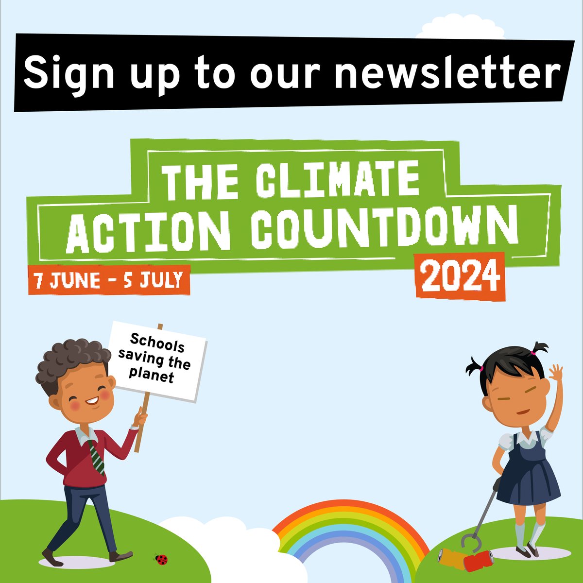 Not long until the #ClimateActionCountdown begins! 🌍 Get ready to embark on a journey of daily sustainability challenges starting June 7th! Sign up for FREE resources, lesson ideas and eco-inspiration. Get involved ➡️ bit.ly/4bMqBtp