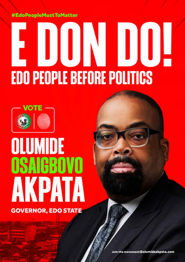Imagine Pdp playing the bigotry card! Let me make it clear to you people, Edo state won't be doing Emilokan politics!! Edo state won't he returning back to Godfatherism!!! A state where it owes over 600 billion naira and has nothing to show for it! Ordinary light...we don't