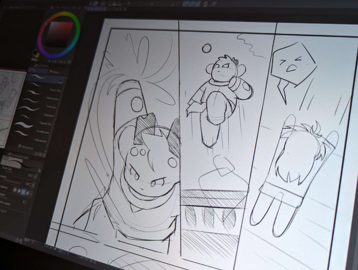 ShidoDraws's tweet image. More comic making from the comfort of my home.
#comics #action