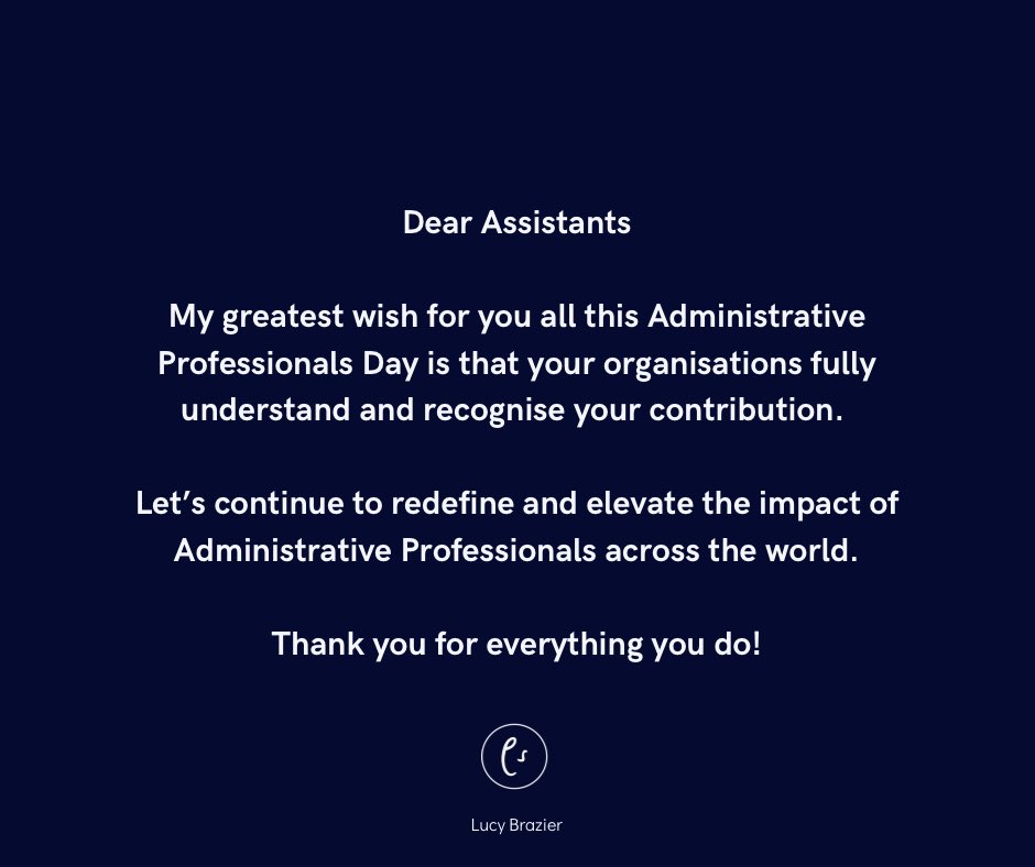 On Administrative Professionals Day, I want to recognize your extraordinary contributions to workplaces around the world. Your role is not just a job; it’s an art form that requires continuous learning, exceptional adaptability, and an unyielding dedication to excellence. Your…