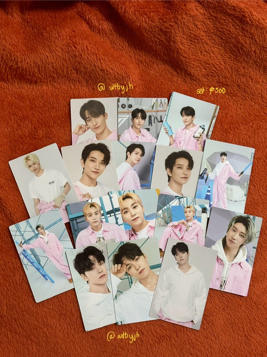 wtbyjh's tweet photo. wts lfb ph seventeen

✸ assorted svt pcs

⇝ all onhand !
⇝ sold as a set (₱1800)
⇝ ⭐️ has flaws
⇝ prio payo / 2 weeks 

🏷 dk hoshi joshua seungkwan dino fml yzy yizhiyu jun vernon the8 fml cl23 iphone wv jp weverse japan carat land fs fspc jewels pink hair offline https://t.co/d7l73hIPaI