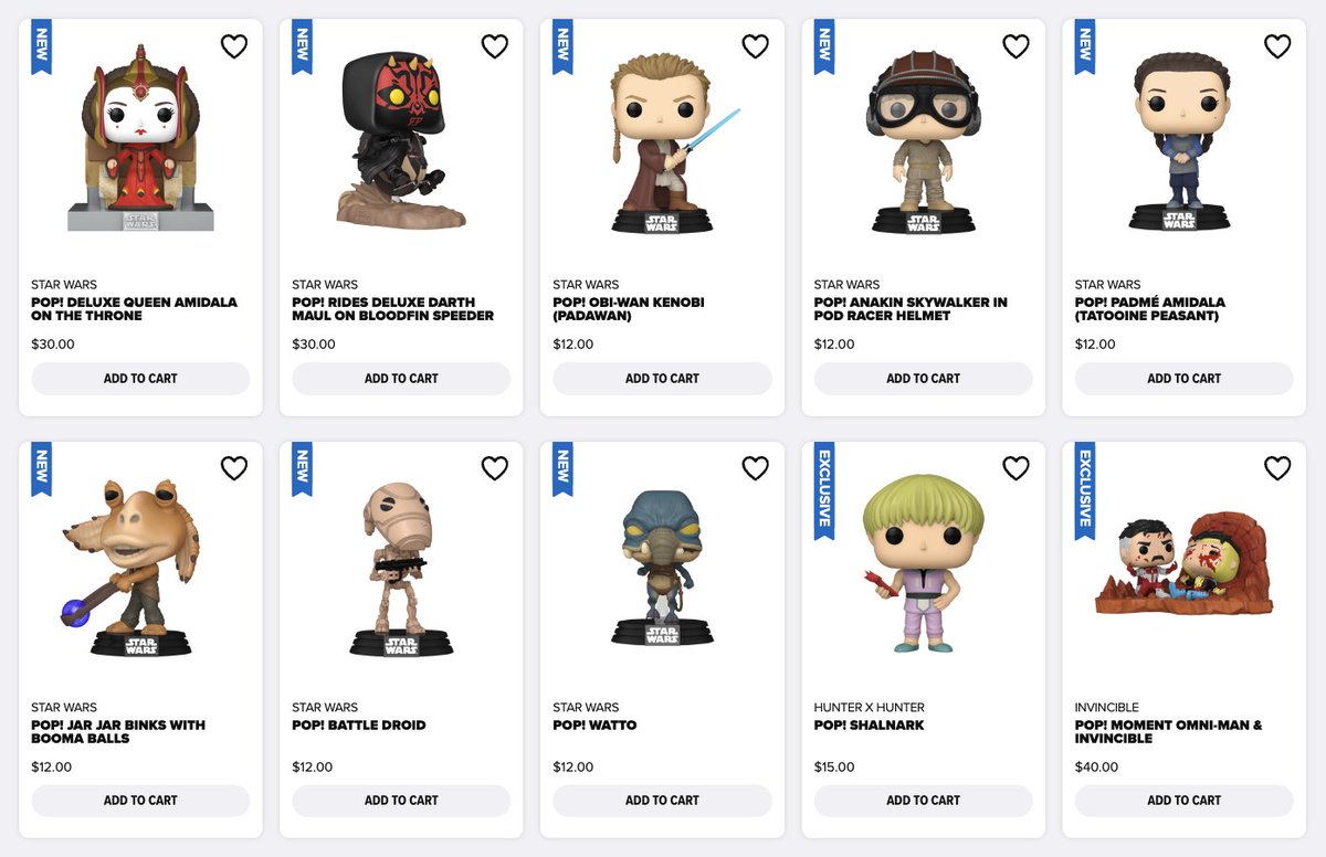 Get your hands on the new Funko Pop! Star Wars: The Phantom Menace 25th Anniversary, along with exclusive Hunter x Hunter and exclusive Invincible Think Mark figures. Now available on Funko Shop! Link: finderz.info/fs-fandoms #Ad #StarWars #HunterxHunter #Invincible #Funko