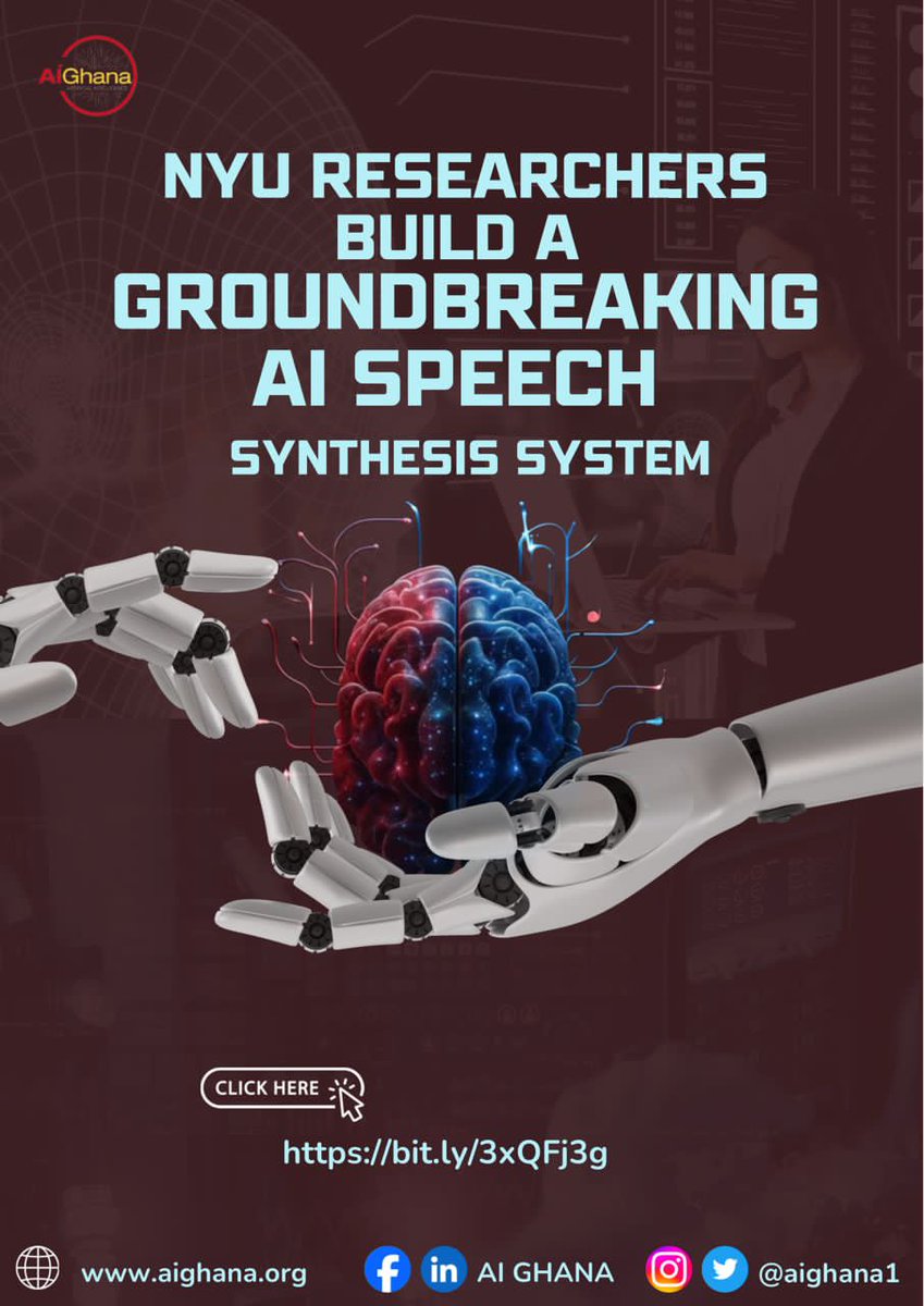 Researchers at New York University have developed an AI system that converts brain data into speech which aim to help those with speech loss from conditions like brain injuries or strokes.
Read more on this innovative study here👇🏼
bit.ly/3xQFj3g
#aighana
#machinelearning