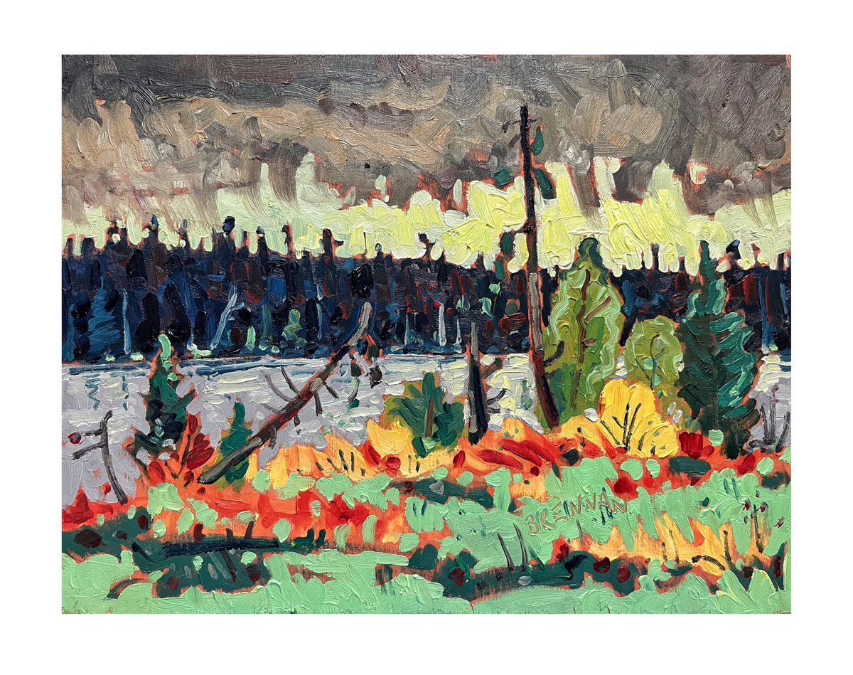Spring series continues… 7x9 oil on panel.  #canadianart #canadiancontemporaryart #canadianimpressionism
