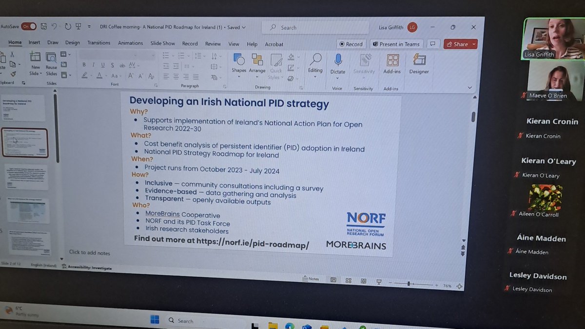Our coffee morning is in full swing today with @lisamgriffith presenting on PIDs - including why we need a national strategy for PIDs, how we are working to develop that strategy and when it will be launched. @norfireland @MoreBrains_Coop