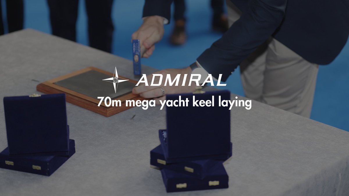The Italian Sea Group announces the keel laying ceremony of the Admiral 70m C.615 mega-yacht. theitalianseagroup.com/the-italian-se…
