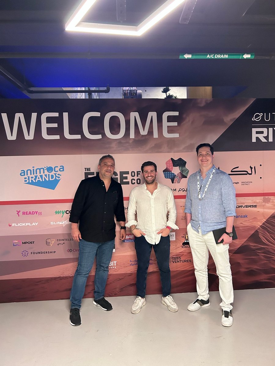 Team <a href="/1DynastyStudios/">Dynasty Studios</a> is cooking! 

Our co-founders <a href="/aliemek_/">Ali Emek</a> and <a href="/cemercan84/">Cem Ercan</a> are at Outer Edge in Riyadh!