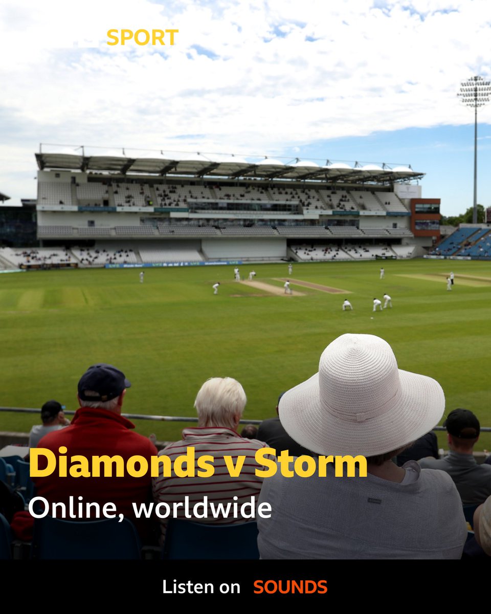 Live Cricket!🏏 

The Northern Diamonds face The Western Storm at Headingley today.

Join @SportingLives1 and the team from 10:30 for live commentary, available online worldwide.  

Listen via the @BBCSport website and app. 
 
👉 bbc.in/43KyagA 

#TheNorthernWay |…