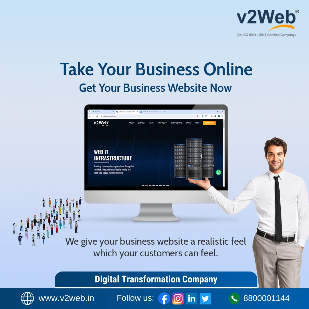 linkedin.com/feed/update/ur…

For Business Enquiry 
📞 +91 8800001144
📧 sales@v2web.in
🌐 v2web.in
.
.
#Webdevelopmentcompany #DigitalMarketing #MobileAppDevelopment #CreatingUniqueWebsites #SEO #GrowBusinessOnline #Digitalmarketingservices