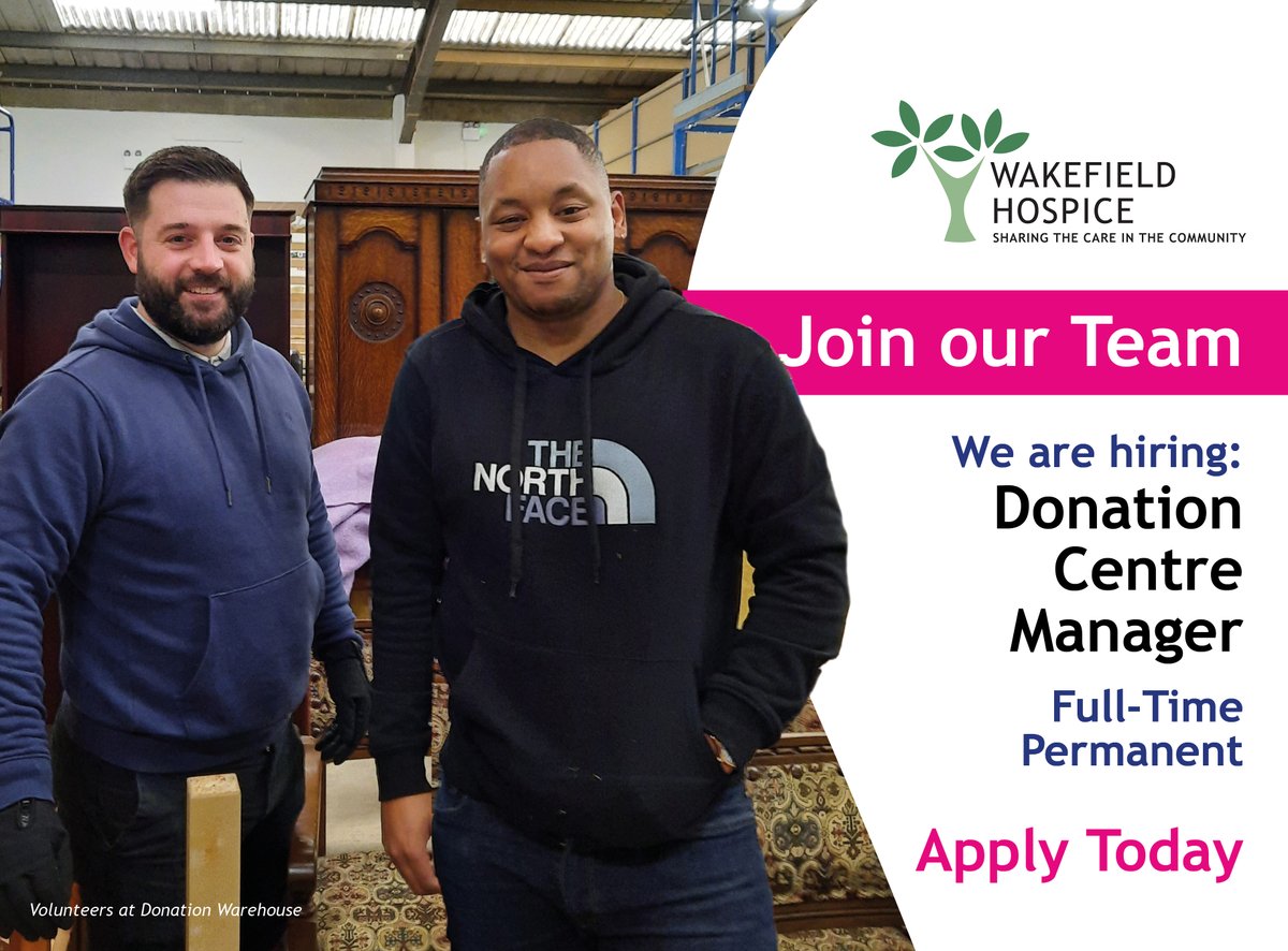 📣We are hiring! Role: Donation Centre Manager Wage: £25,000-£26,5000 Hours: 37.5hrs per week Apply today 👉 bit.ly/whdcmanager Sound like the perfect role? Click the link above to find out more or to apply today! #recruitment