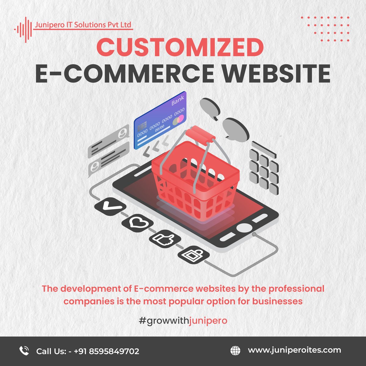 Customize your e-commerce website with our web development services for your brand growth.
-
-
-
#growwithjunipero #webdesign #custom  #digitalmarketing #customizing #customwebsitedesign #branding  #ecommerceplatform #ecommercestore #ecommercewebsite