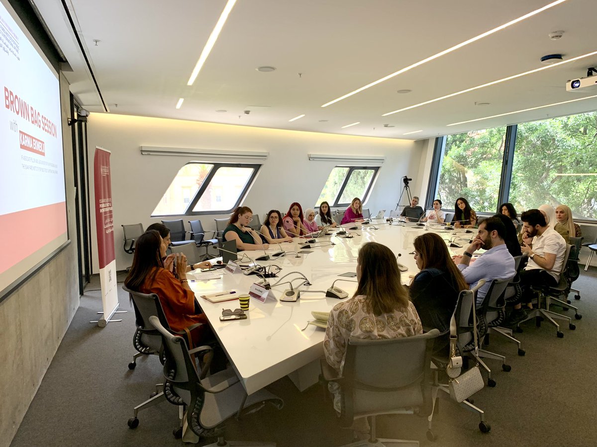 📍Happening Now at our Institute: Brown Bag Session with IFI associate fellow/Lead Advisor on IFI’s WPS Regional Hub @KDiplowomen, on the role of women in peacebuilding and promoting gender equality in conflict prevention and resolution.