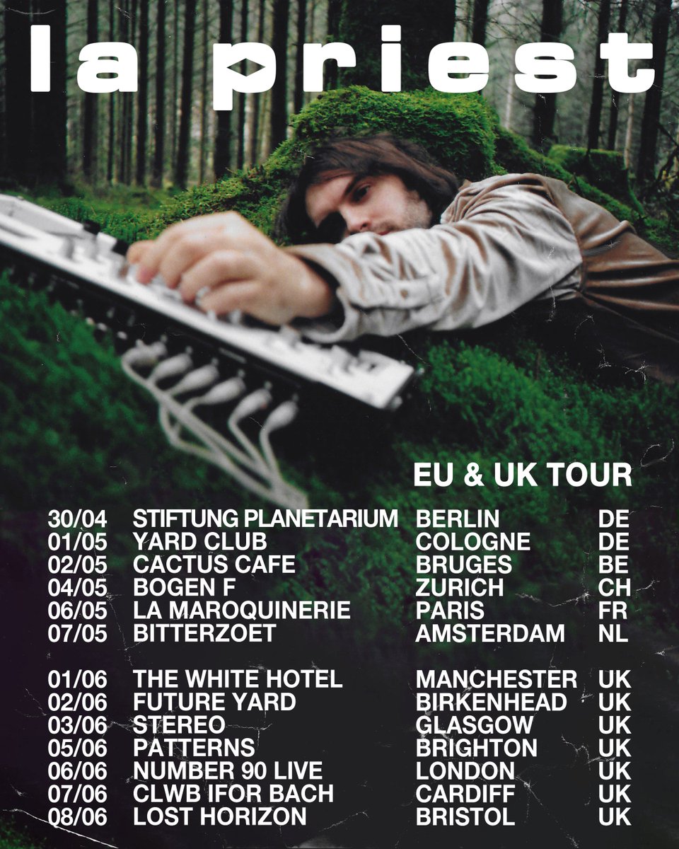 EU tour starts next week AND my first EP ‘La Fusion’ is released into the big wide world 🌍🌏 Final tickets are available for the tour, where will I be seeing you? 🤠 lapriest.ffm.to/tour